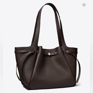 Tory Burch Romy tote in Deep Brown